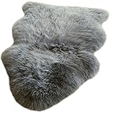 schaffell grau langhaar Fell Farbe: grau , ungeschorene Erstwolle (also ganz zartes kuschelweiches Fell)