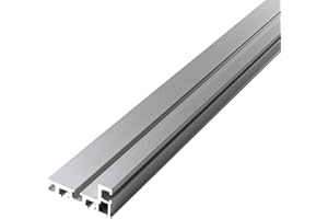 GIVIHGETI T Nut Schiene Gehrungsschiene 75 Typ 1200mm Schiene, Aluminium T-Nut Führungsschiene T-Slot Track für DIY, Holzbearbeitungs-Tischkreissäge Mini-T-Schiene für Zaunbefestigung