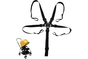 BIBITI Correa de 5 puntos para Stokke Tripp Trapp Hauck trona,Cinturón de seguridad Baby Arnés cochecito Accesorios,Silla Cinturón de protección infantil Bandas Child Safety Arnés Niños Carros Cares Piezas