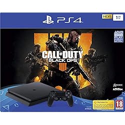 PS4 Slim 1 To F noir + Call Of Duty Black Ops 4