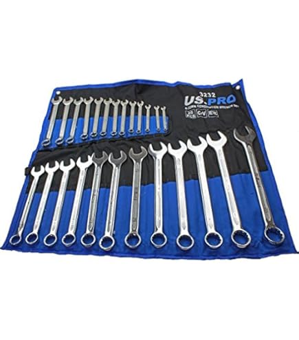 US PRO Steckschlüssel-Set Mit 22 Teilen: Tiefe 6-kant Stecknüsse Von 8–32 Mm, 1/2 Zoll Antrieb – Perfekt Für Auto & Heimwerker