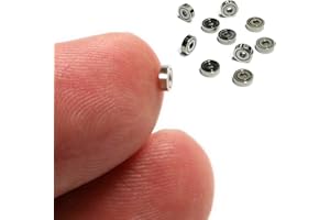 HOGGY 10 Cuscinetti Micro 681ZZ - Mini Cuscinetti 1 x 3 x 1 mm - Bearing 681 ZZ - Precisione per Artigianato e Invenzioni - 3 mm Diametro Esterno, 1 mm Interno