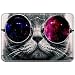 Produktbild Violetpos Fußmatte Kreativ Cat Galaxy Fußmatten Mat für Innen & Außen 40 x 60 cm