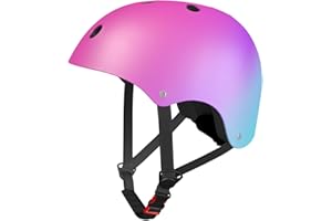 LANOVAGEAR Dziecięcy kask rowerowy dla malucha w wieku 2-14 lat, chłopców, dziewcząt, dorosłych, kask deskorolkowy, wielofunkcyjny, lekki kask do deskorolki, roweru, jazdy na rolkach, hulajnogę