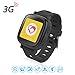 Produktbild Oaxis 3G Kids watch Kinder GPS Telefon-Uhr SOS Smartwatch Tracker / Locator & Watch Phone (Schwarz)