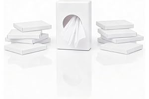 ‎HYGIENICAL BETRIEBSBEDARF PE-Hygienebeutel mit Kunststoffspender als Set, Hygienebeutelspender inkl. Hygienetüten für Damenbinden, Farbe: weiß, ideal für sanitäre Einrichtunge