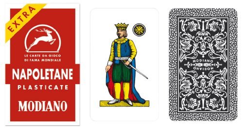Napoletane 97/25 Modiano Regional Italian Playing Cards. Authentic Italian Deck. by Modiano