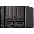 QNAP TS-h973AX-8G 9 Bay Desktop Hybrid Storage NAS Enclosure - 8 GB RAM, AMD Ryzen Quad-Core, 2.2 GHz Processor - Supports U.2 NVMe SSD and 10GbE/2.5GbE Connectivity