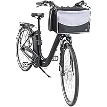 Cestino Anteriore Per Bicicletta Trixie - 44x34x41cm, Polyrattan, Con Cuscino Grigio - Foto 8