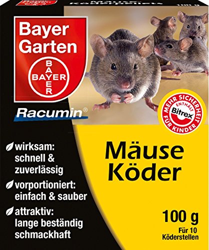 Preisvergleich Produktbild Bayer Garten Racumin Mäuse Köderpellets 100 g