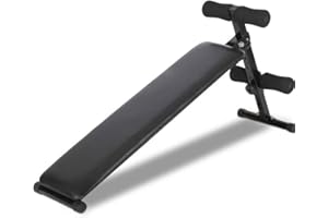 BAKAJI Panca Attrezzo Allenamento Addominali Pieghevole Altezza Regolabile Rivestimento Imbottito in Eco Pelle Esercizi Palestra Fitness da Casa (126 x 31 x 57 cm)