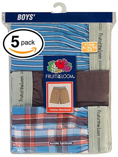 Preisvergleich Produktbild Fruit of the Loom Jungen Boxershort, Kariert Mehrfarbig Mehrfarbig, 3PB530