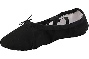 missfiona Canvas Ballet Shoes Women Adult Split Sole Dance Slipper Ballroom Flat