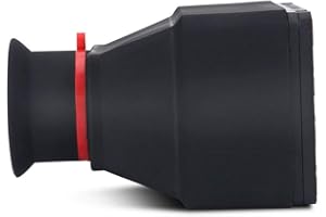 DIOCHE Hoodman Hoodloupe 5D Mark Iii Schermo Mirino Plastica Nero Durevole Mirino LCD da 3,2 Pollici Lente D'ingrandimento 3X Accessorio per Fotocamere Dslr Mirrorless