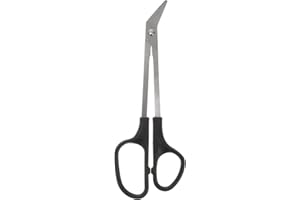 Minkissy Long Handled Toenail Scissors and Clipper Easy Cuticle Scissor for Thick Toe Nails Men Women Elderly (Black)