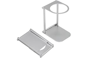 CeyKvo Station à café pliable, support portable pour machine à expresso et filtre à main, support réglable en hauteur pour porte-filtre, AeroPress, cafetière à moka, bouillon, peu encombrant et stable