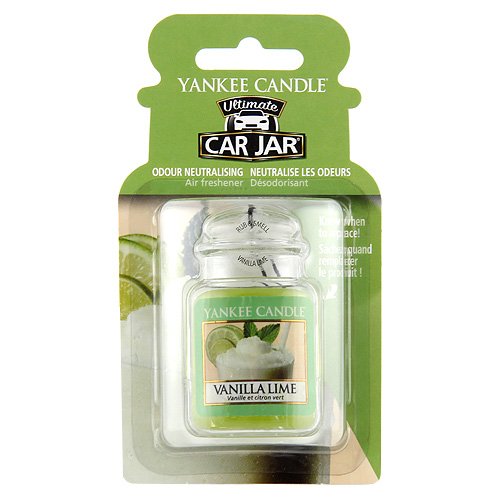 Yankee Candle 1220892E Vanille Limette Auto und Haus Lufterfrischer Car Jar Ultimate, Plastik, Grün, 7.6 x 13.4 x 2.2 cm