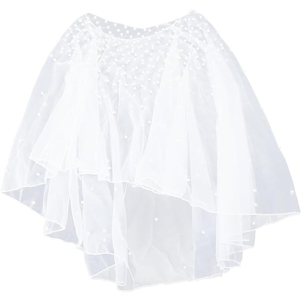 Damen Hochzeitsschal Mit Spitze - Elegantes Capelet Für Braut & Festlichkeiten | Durchsichtiges Design