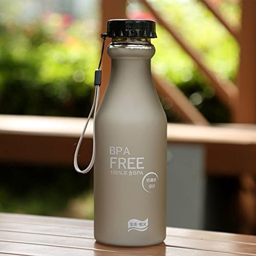 350ml 550ml Scrub Colorful Plastic Water Bottle BPA Free Portable Drinkware Leakproof Travel Bottle