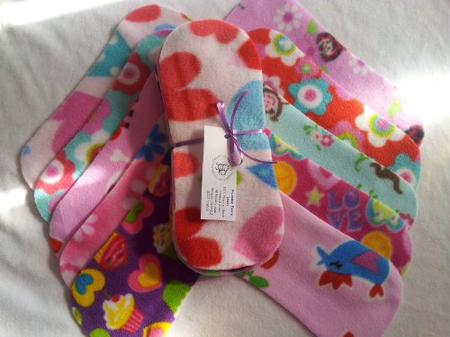 Easy Peasy Fleece Nappy Liners Pk 10 Mixed Girl Prints