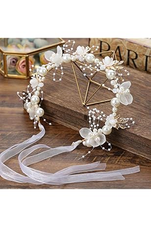 Corona Sposa Con Fiori E Strass - Copricapo Elegante Per Matrimonio, Feste E Damigelle - Foto 11