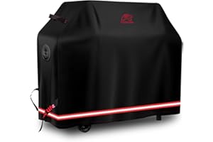 TURTLE LIFE Turtle-Life Funda Barbacoa, Funda para Barbacoa Impermeable, Funda Barbacoa Exterior, Funda para BBQ de Gas de 3-4 quemadores, No se desvanece en 2 años, Negro 136x70x114CM