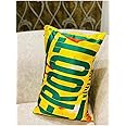 WEEHOMEZ Digitally Printed Knitting Fabric Rectangular Reversible Pillow Cushion with Microfibre Filler for Kids (Standard, Multicolour) (Frooti)