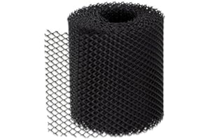 Garden Mile 8X 5M Mesh Gutter Guard Plastic Mesh Leaf, Moss and Debris Protection Guttering Mesh 16cm Wide Prevent Drain and Gutter Blockages Easy Installation Filter Gutter Mesh Rol (8)