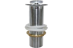 Basin Plug Waste Pop Up Chrome Click Clack Bowl Sink Non Overflow Drain Extra Long 120mm DOTTY DEALS