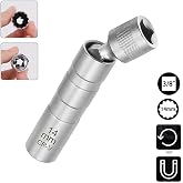 6361 Mıknatıslı Oniki K&ouml;şe Mafsallı 3/8'' Buji Lokması 14 mm