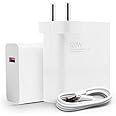 Mi Xiaomi Original 120W Hyper Charge Adapter with 6A Cable - Fast Charging for Mobile, Laptop & MacBook with 20 Safety certifications | Universal Compatibility | Efficient Power Delivery (White)