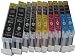 Produktbild 10 Druckerpatronen für CANON PIXMA mp500 mp530 mp600 mp600R mp610 mp800 mp800R mp810 mp830 mp970 mx850 / mp 500 530 600 600R 610 800 800R 810 830 970 / Canon Pixma mx 850 / komp MIT CHIP (Lieferung besteht aus 2 x schwarz dick komp. PGI-5BK 28ml 2 x schwarz dünn CLI-8BK 14ml 2 x blau CLI-8C 14ml 2 x rot CLI-8M 14ml 2 x gelb CLI-8Y 14ml)