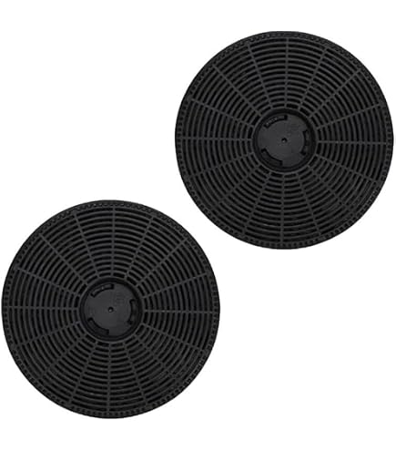 2 Stück Aktivkohlefilter 140x25 Mm - Für Küchenabzugshauben, Gegen Gerüche, Einfach Zu Wechseln