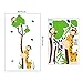 XXXL! Cute 150cm*75cm Children KIds Giraffe Tree Growth Chart Removable Wall Decal Wall Sticker