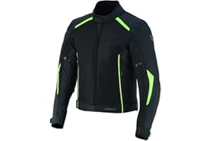 outletMOTARD Chaqueta Moto Hombre Verano | Protecciones en Hombros, Codos y Espalda Inlucídas | Máxima Ventilación con Paneles de Malla Frontal, Brazos y Espalda