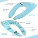Jerrybox Foldable Travel Potty Seat for Babies, Toddlers Potty Seat with Carrying Bag (blue)