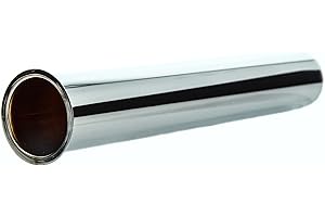 Tecuro Stainless Steel Adjustment Tube Dip Pipe Extension 300 mm for Odour Trap