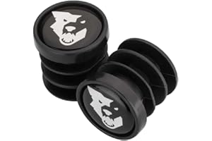 WOLF TOOTH Wolf Dooth Components - Juego de 2 Tapones para Extremos de Barra, Color Negro