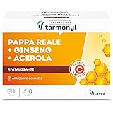 VITARMONYL - NECTAR ROYAL - PAPPA REALE GINSENG ACEROLA - Integratori per ridurre la stanchezza e favorire il normale funzion