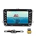Price comparison product image Double 2 Din 7 Inch Car Stereo Radio DVD Player GPS Navigation In Dash Bluetooth Touch Screen Head unit for VW Passat t5 Golf MK5 Jetta+ Reversing Camera