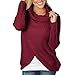 Produktbild Damen Asymmetrisch Cardigan Gestrickt Einfarbig Strickjacken Lose Strickmantel Tunika Strick Mäntel Kimono Parka Outwea von Innerternet