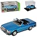 Produktbild Mercedes-Benz 450SL Cabrio Blau R107 1971-1989 1/32 Bburago Modell Auto mit individiuellem Wunschkennzeichen