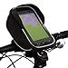 Produktbild Fahrradhalterung Halter Lenkradhalterung Bike Holder mit wasserdichter Schutzhülle Tasche Universal für Smartphones, Handy, Navi, GPS ! Halterung 360 Grad drehbar / verschiedene Taschengröße z.B. für iPhone 6 7 Plus 6s 7s Plus, Samsung Galaxy S8 S6 S6 S5 S4 Sony Xperia Z3 Z4 Z5 OnePlus 3 ZTE Axon 7 LG G5 G6 G4 Honor 8
