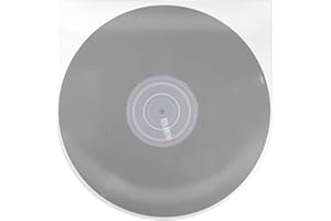 sdroceRyaM 12 Inches LP Vinyl Record Inner Sleeves 33 RPM Record Sleeves Anti-Static Plastic Round Bottom Protective Sleeves for Vinyl Record, Translucent, 25pcs