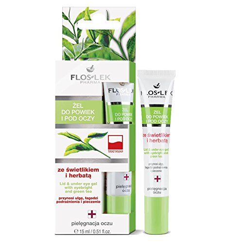 FLOS LEK Lid & Under Eye Gel with Eyebright and Green Tea 15ml