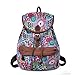 Produktbild Douguyan Mode Retro Tasche Freizeitrucksack Reiserucksack Schulrucksack Daypack girls Backpack fashion Rucksack damen E00164 Pfau Grün Muster …
