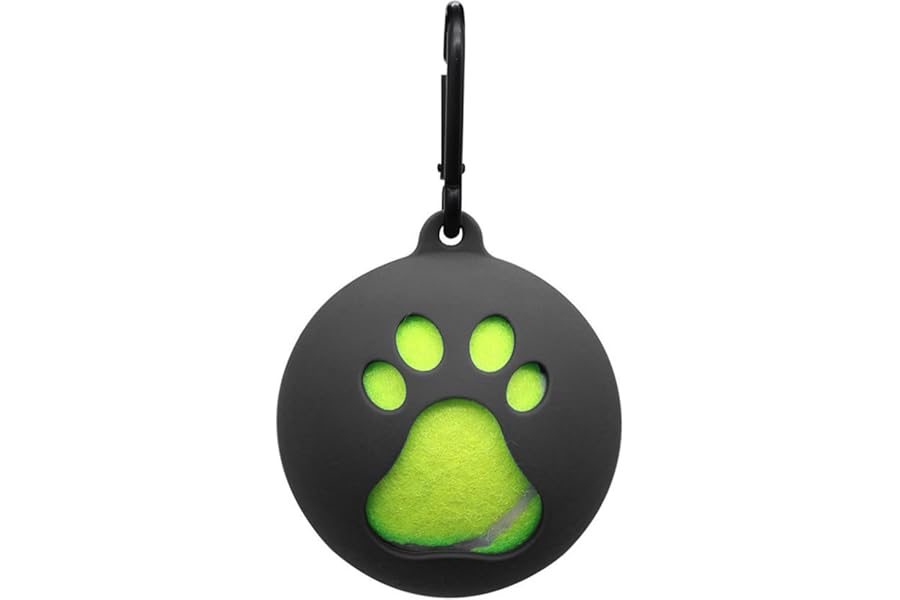 Lightweight Tennis Ball Holder with Dog Leash Attachment Hands-Free Pet Ball Cover Holder Portable Tennis Clip
