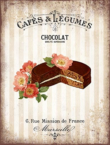 French Cakes Patisseries Cafe - Bisto - Kitchen - Metal Sign - 3 Sizes To Choose (8” X 6” 200 X 150 mm)