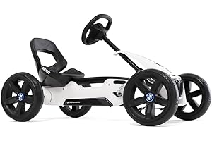 BERG Pedal-Gokart Reppy BMW con soundbox | Veicolo pedalato ad alto standard di sicurezza, con opzione per soundbox, giocattolo per bambini adatto per bambini di età compresa tra 2,5 e 6 anni
