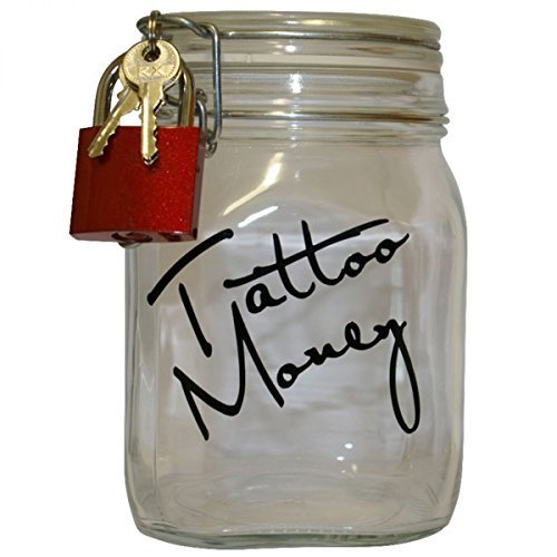 Die Weltweit einmalige Tattoo Spardose mit Kult Faktor - das Geschenk für alle Tattoo Liebhaber oder die es noch werden wollen. Mit Rotem Schloss!
